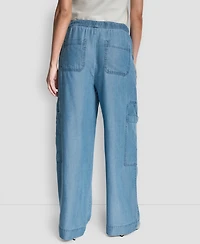 Dkny Women's Patch Pocket Detail Pull-On Pants