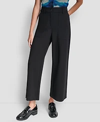 Dkny Women's Wide-Leg Cropped Ponte Pants