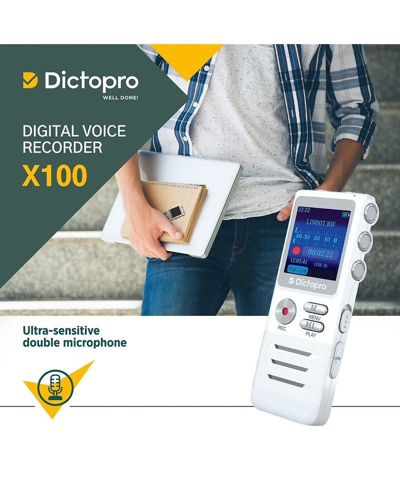 Treblab X100 Digital Voice Recorder