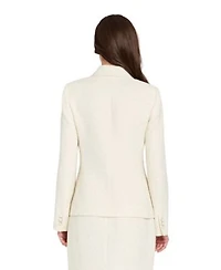 Tahari Asl Womens Peak Lapel Boucle Shimmer Blazer Boucle Pencil Skirt