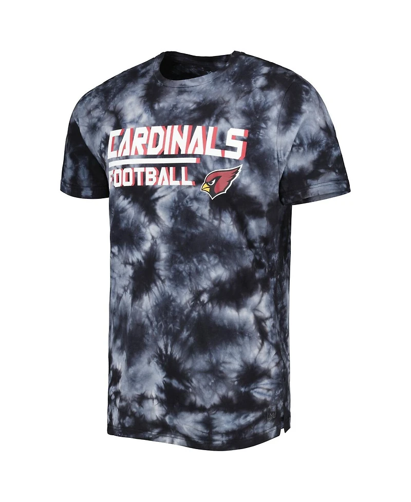 Msx by Michael Strahan Men's Black Arizona Cardinals Recovery Tie-Dye T-Shirt