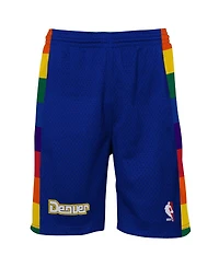 Mitchell & Ness Big Boys and Girls Blue Denver Nuggets Swingman Shorts