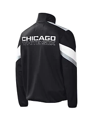 G-iii Sports by Carl Banks Men's Black Chicago White Sox Earned Run Full-Zip Jacket