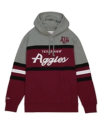 Mitchell & Ness Men's Crimson Texas A M Aggies Head Coach Pullover Hoodie