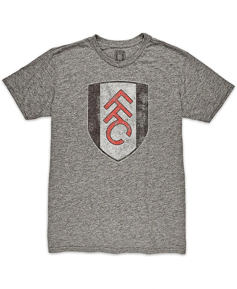 1863FC Men's Heather Gray Fulham Color Crest Mock Twist Tri-Blend T-Shirt