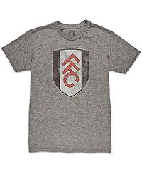 1863FC Men's Heather Gray Fulham Color Crest Mock Twist Tri-Blend T-Shirt