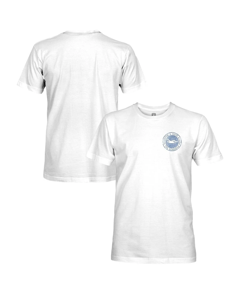 1863FC Men's White Brighton and Hove Albion Color Badge T-Shirt