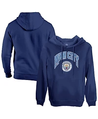 1863FC Men's Navy Manchester City Retro Wordmark Pullover Hoodie