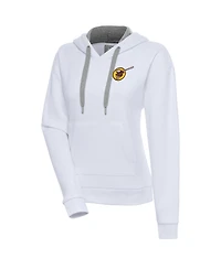 Antigua Women's White San Diego Padres Cooperstown Victory Pullover Hoodie