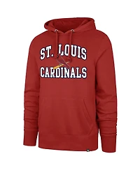 '47 Brand Men's Red St. Louis Cardinals Velocity Headline Pullover Hoodie