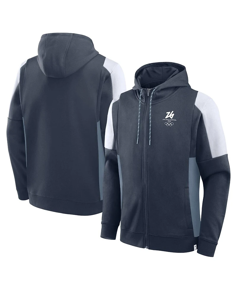 Fanatics Men's Navy Milano Cortina 2026 Winter Olympics Full-Zip Hoodie