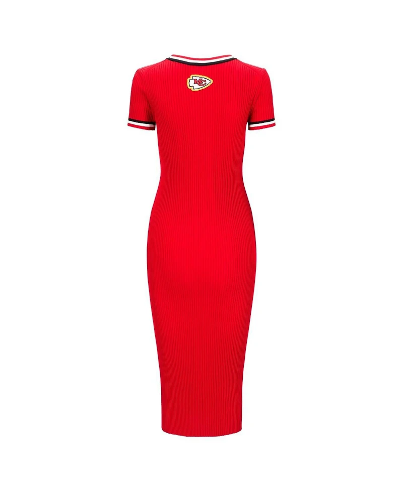Staud Women's Red/Black Kansas City Chiefs Colleen Dress