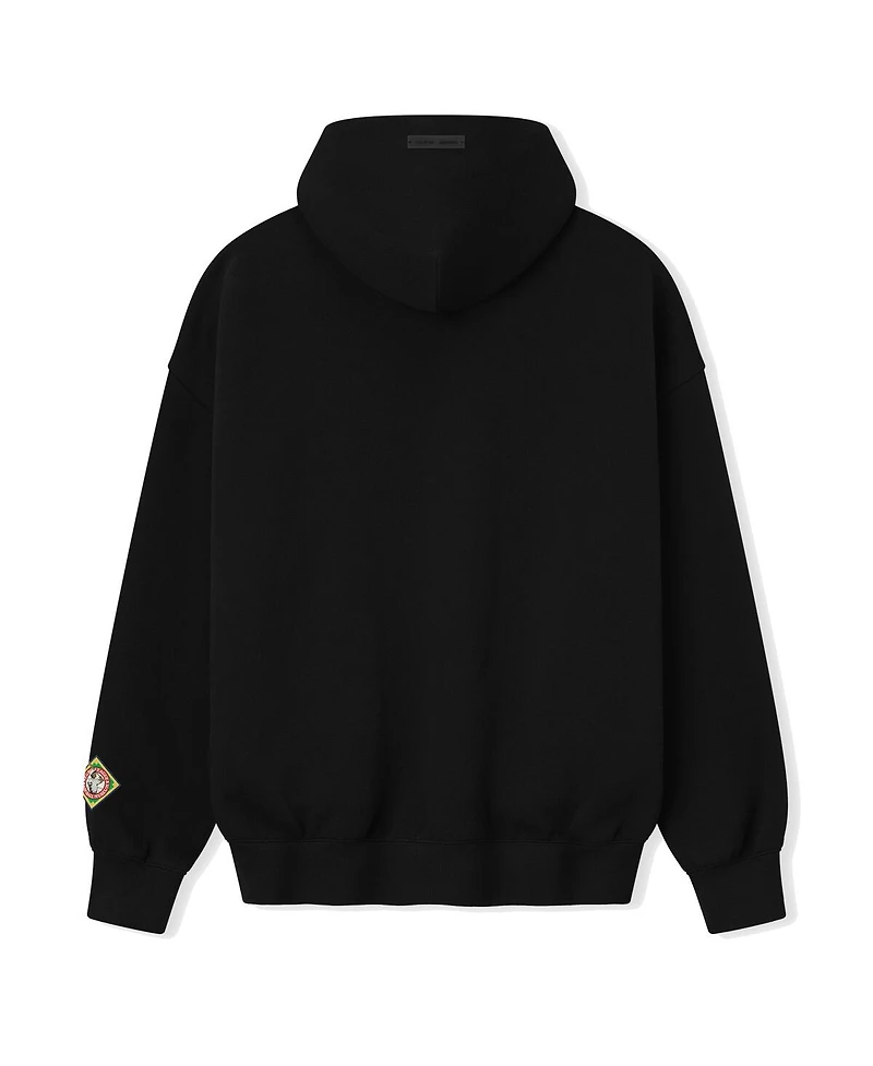 Fear of God Men's Black Yankees Negro Leagues Baseball Museum Fleece Pullover Hoodie