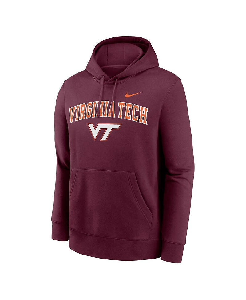 Nike Men's Maroon Virginia Tech Hokies Club Pullover Hoodie