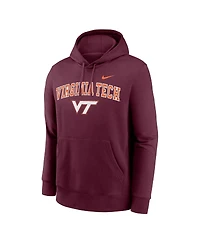 Nike Men's Maroon Virginia Tech Hokies Club Pullover Hoodie