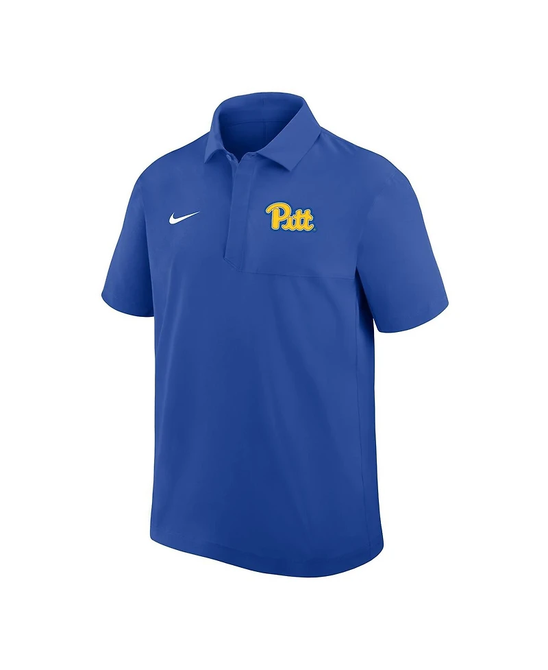 Nike Men's Royal Pitt Panthers Woven Polo Shirt