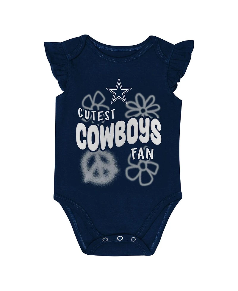 Outerstuff Baby Girls 2-Piece Dallas Cowboys The Sunshine Bodysuit Set