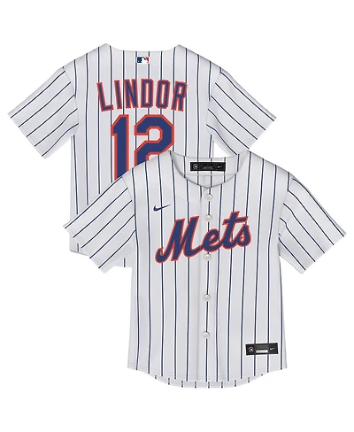 Nike Baby Boys and Girls Francisco Lindor White New York Mets Home Replica Jersey