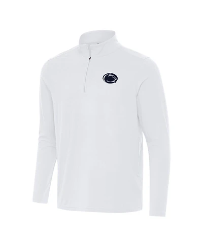 Antigua Men's White Penn State Nittany Lions Intent Quarter-Zip Sweatshirt