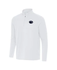 Antigua Men's White Penn State Nittany Lions Intent Quarter-Zip Sweatshirt