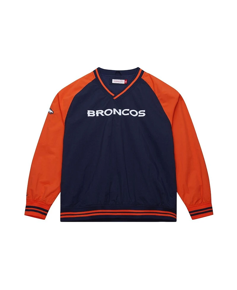 Mitchell & Ness Men's Navy Denver Broncos Raglan Jacket