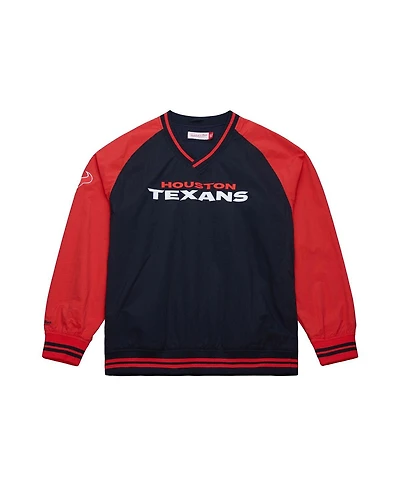 Mitchell & Ness Men's Navy Houston Texans Raglan Jacket