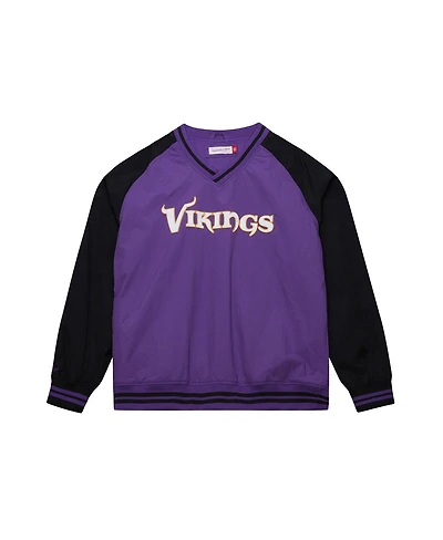 Mitchell & Ness Men's Purple Minnesota Vikings Raglan Jacket
