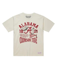 Mitchell & Ness Men's Cream Alabama Crimson Tide Heritage Scholar T-Shirt