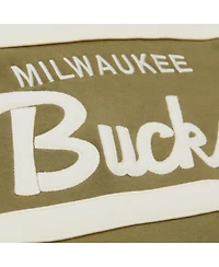 Mitchell & Ness Men's Olive Milwaukee Bucks Double Clutch Head Coach Hoodie