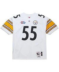 Mitchell & Ness Men's Joey Porter White Pittsburgh Steelers 2005 Authentic Throwback Retired Player Jersey