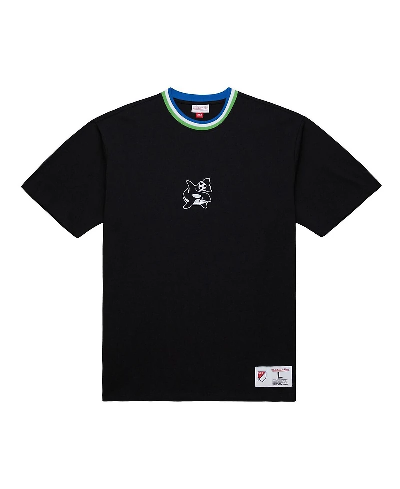 Mitchell & Ness Black Seattle Sounders Fc Playmaker T-Shirt