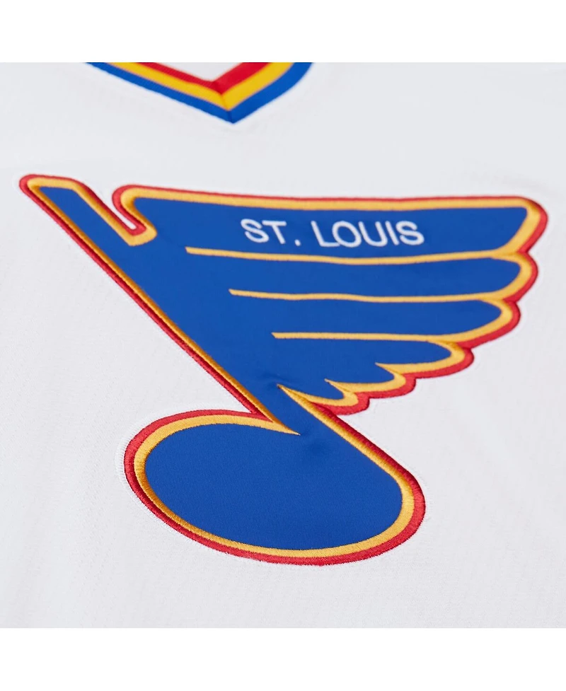 Mitchell & Ness Men's Brett Hull White St. Louis Blues 1990-91 Power Play Jersey