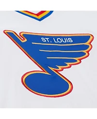 Mitchell & Ness Men's Brett Hull White St. Louis Blues 1990-91 Power Play Jersey