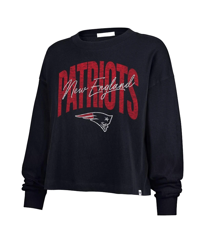 '47 Brand Women's Navy New England Patriots Muse Sydney Long Sleeve T-Shirt