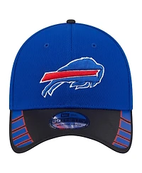 New Era Men's Royal Buffalo Bills Visor Hit 39THIRTY Flex Hat
