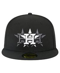 New Era Men's Black Houston Astros Tri-Hit 59FIFTY Fitted Hat