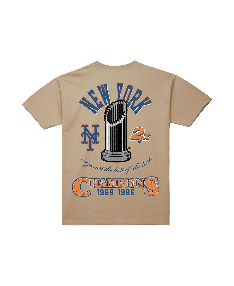 Mitchell & Ness Men's Cream New York Mets Legacy Defined T-Shirt