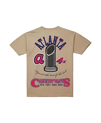 Mitchell & Ness Men's Cream Atlanta Braves Legacy Defined T-Shirt