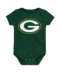 Outerstuff Newborn 3-Piece Green Bay Packers Little Tike Bodysuit Set
