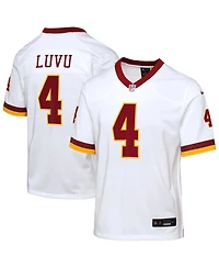Nike Big Boys and Girls Frankie Luvu White Washington Commanders Game Super Bowl Era Jersey