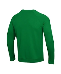 Under Armour Men's Kelly Green Notre Dame Fighting Irish Sideline Rival Fleece Crewneck Sweatshirt