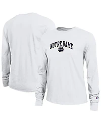 Champion Women's White Notre Dame Fighting Irish Arch Over Logo Long Sleeve T-Shirt