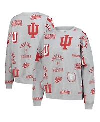 Gameday Couture Women's Heather Gray Indiana Hoosiers Always on Repeat Fleece Sweatshirt