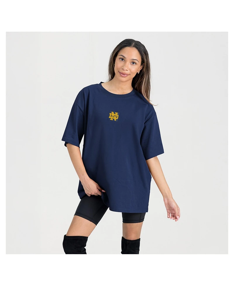 Gameday Couture Women's Navy Notre Dame Fighting Irish Oversized Back at Ya T-Shirt