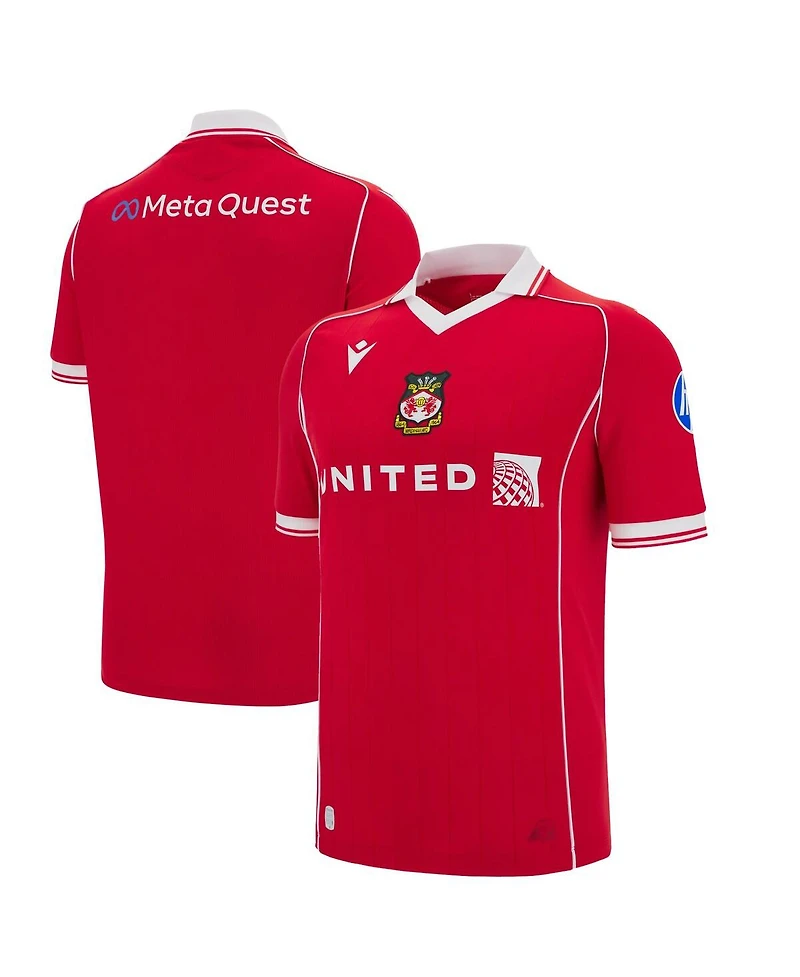 Macron Men's Red Wrexham 2025/26 Home Replica Jersey