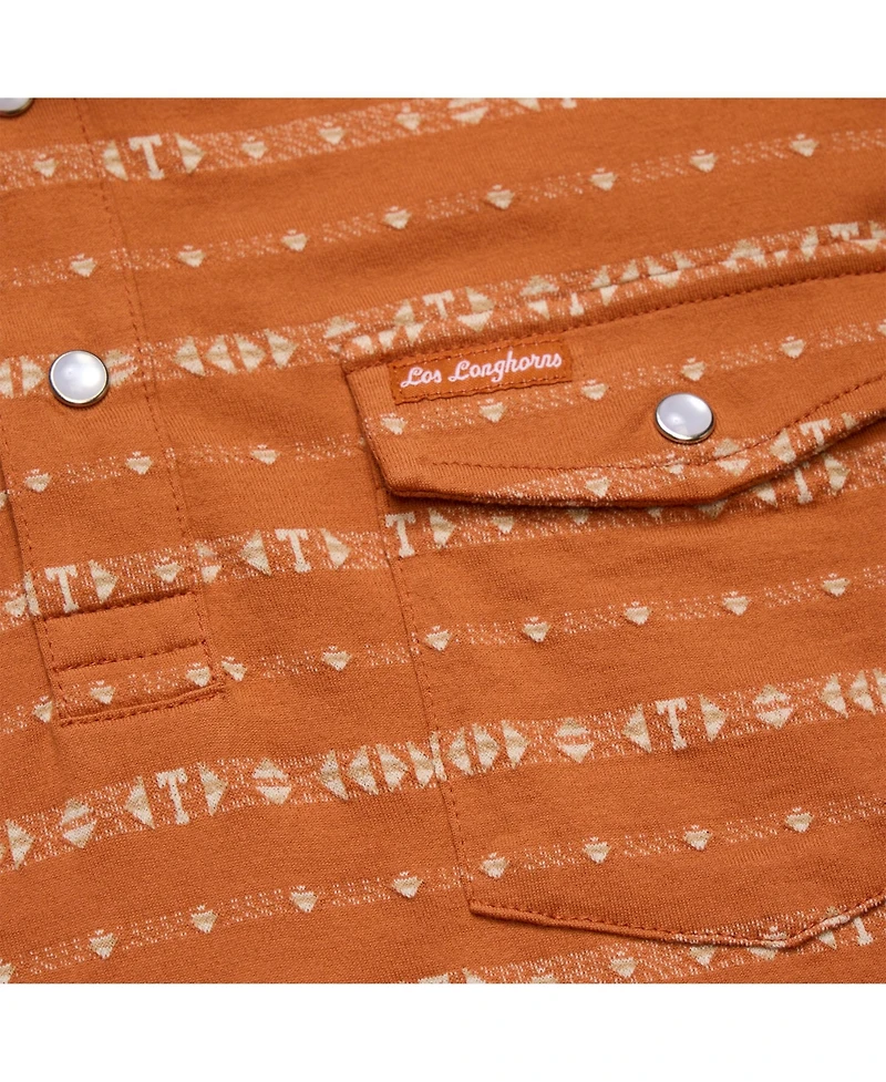 Howler Brothers Men's Texas Orange Longhorns Jacquard Ranchero Polo Shirt
