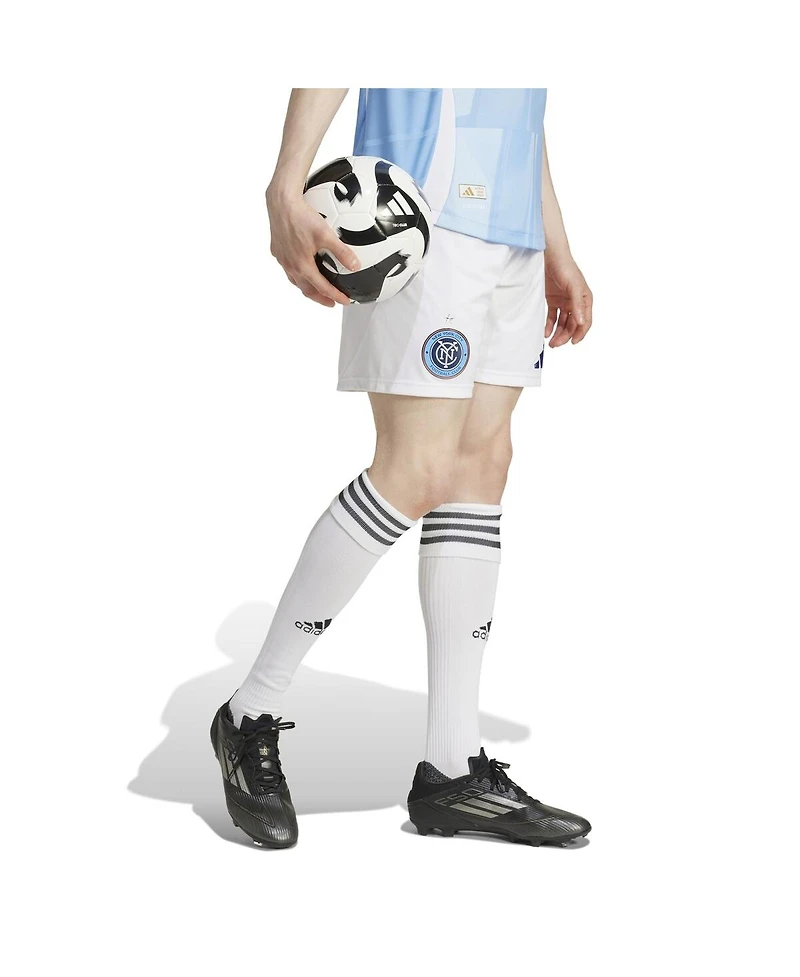 Adidas Men's White New York City Fc Home 2025 The Excelsior Kit Authentic Shorts