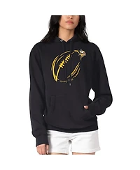 G-iii 4Her by Carl Banks Women's Black Minnesota Vikings Football Logo Fleece Tri-Blend Pullover Hoodie