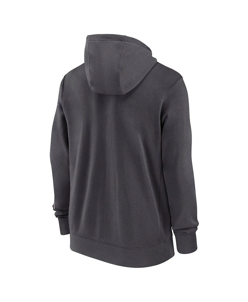 Nike Men's Anthracite Washington Commanders Primetime Club Full-Zip Hoodie