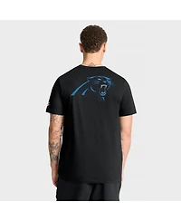 Nike Men's Black Carolina Panthers Rewind Front and Back Hit Essential T-Shirt